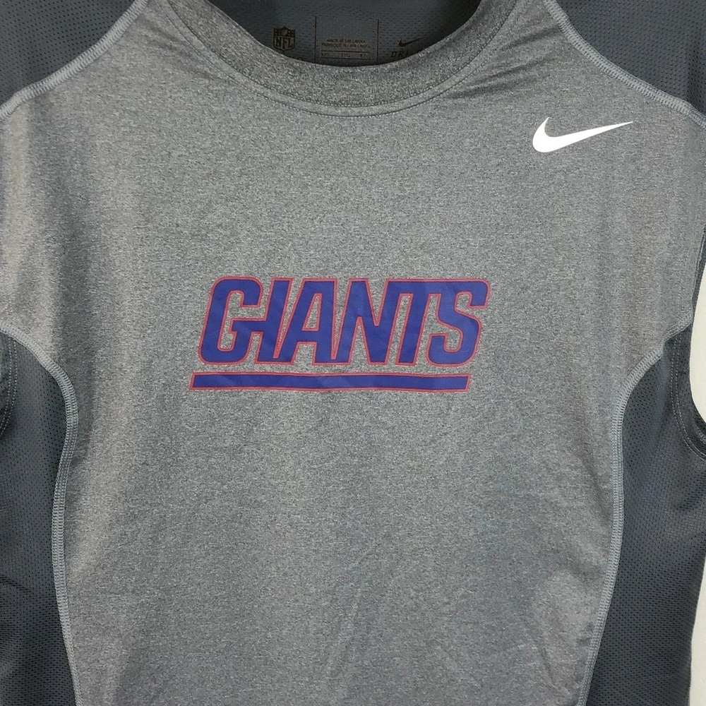 New York Giants Nike NFL On Field Sleeveless Shirt Mens XXL Gray Football Vented
